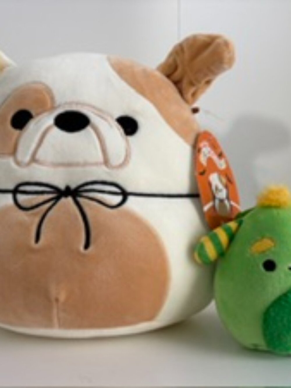Squishmallows Halloween Plush Lot - Brock Dracula Frenchie & Callum Monster Clip